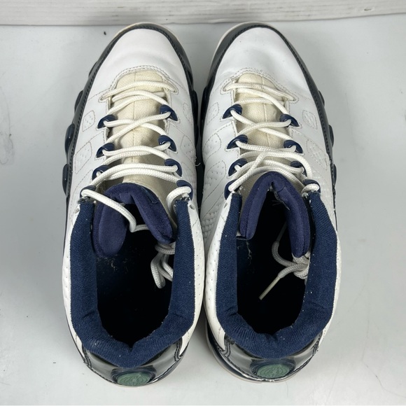 NIKE AIR  JORDAN 9 IX LOW WHITE BLUE PEARL OG RETRO 2002 303895-142 SIZE 11.5 - Picture 6 of 13